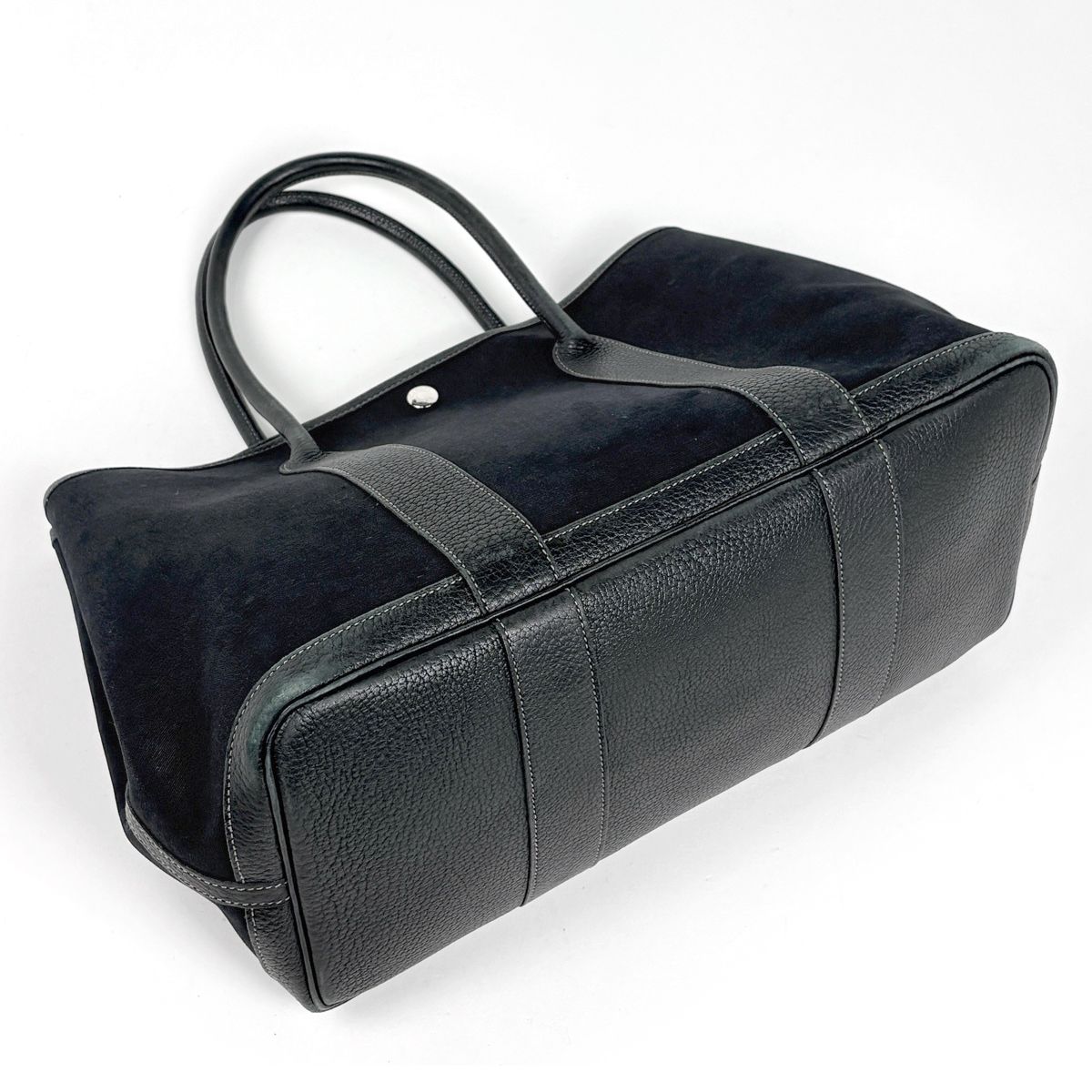 Hermes Garden Party PM Tote Toile Officier Noir — view 2