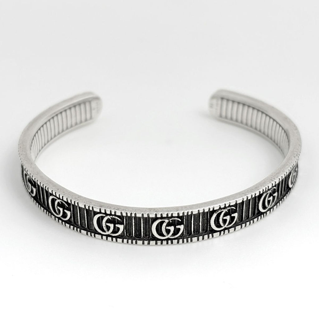 Gucci GG Marmont Bangle Double 925 Sterling Silver Bracelet — view 2