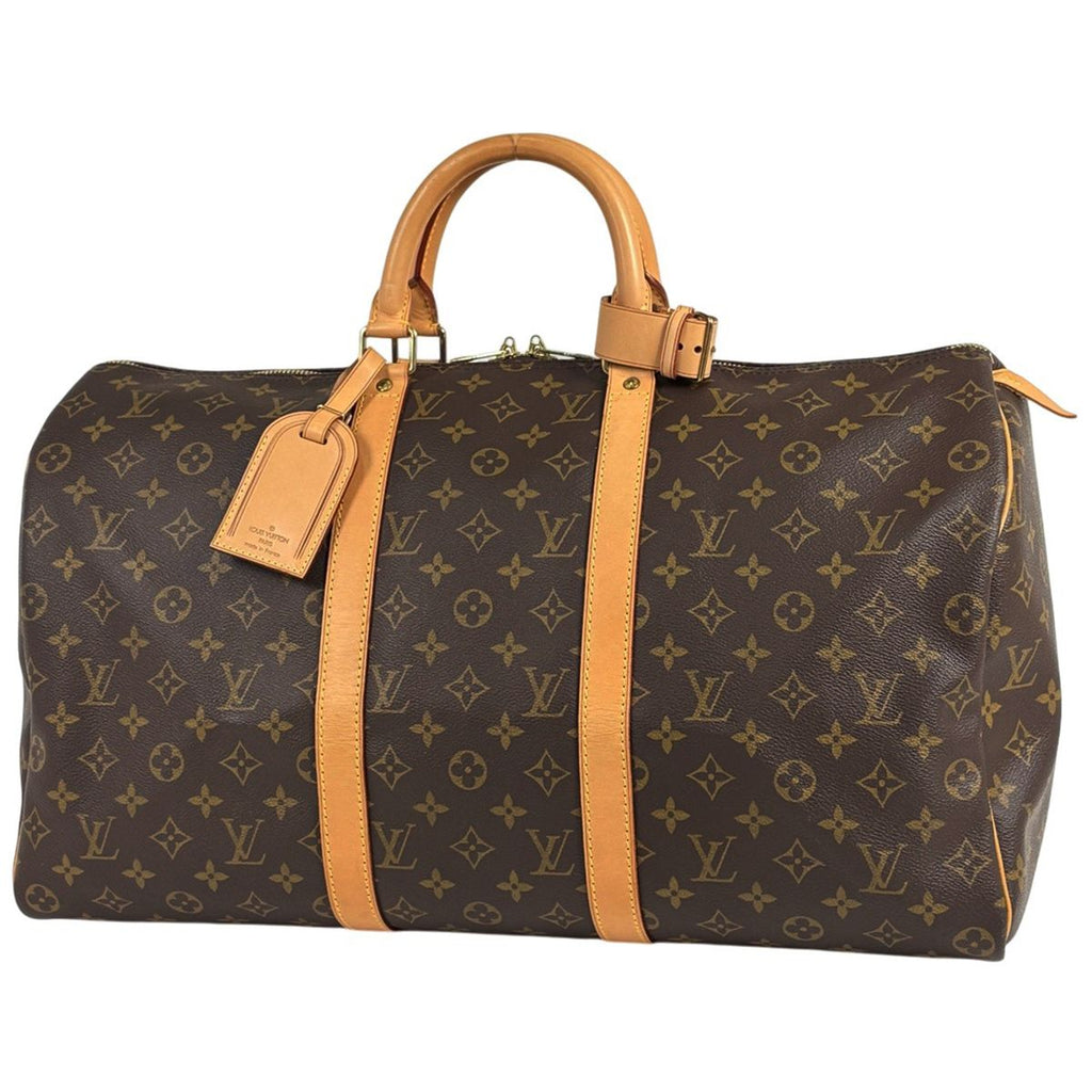 Louis Vuitton Keepall 50 Boston Bag Monogram Brown