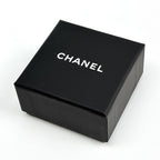 Chanel CC Logo Rhinestone Earrings Gold Plated — view 5