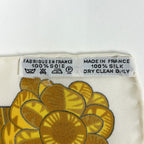 Hermes Carre 90 Armets en Panache Feathered Knight Helmet Scarf Silk White — view 2