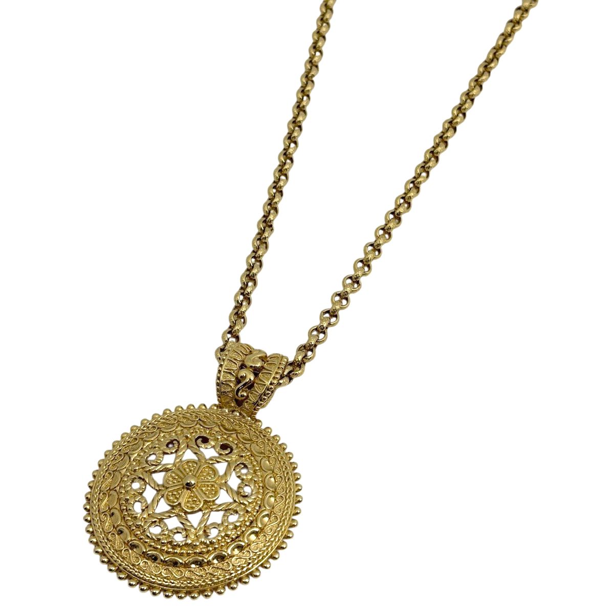 Dior Logo Necklace CD Round