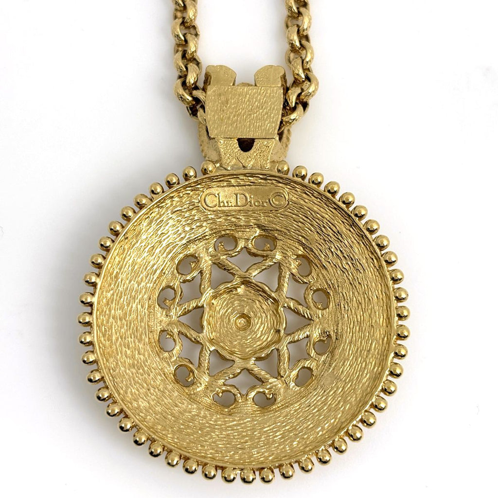 Dior Logo Necklace CD Round — view 2