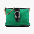 Gucci Dionysus Green Suede Leather Shoulder