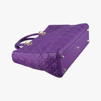 Dior Lady Purple Lambskin Handbag — view 7