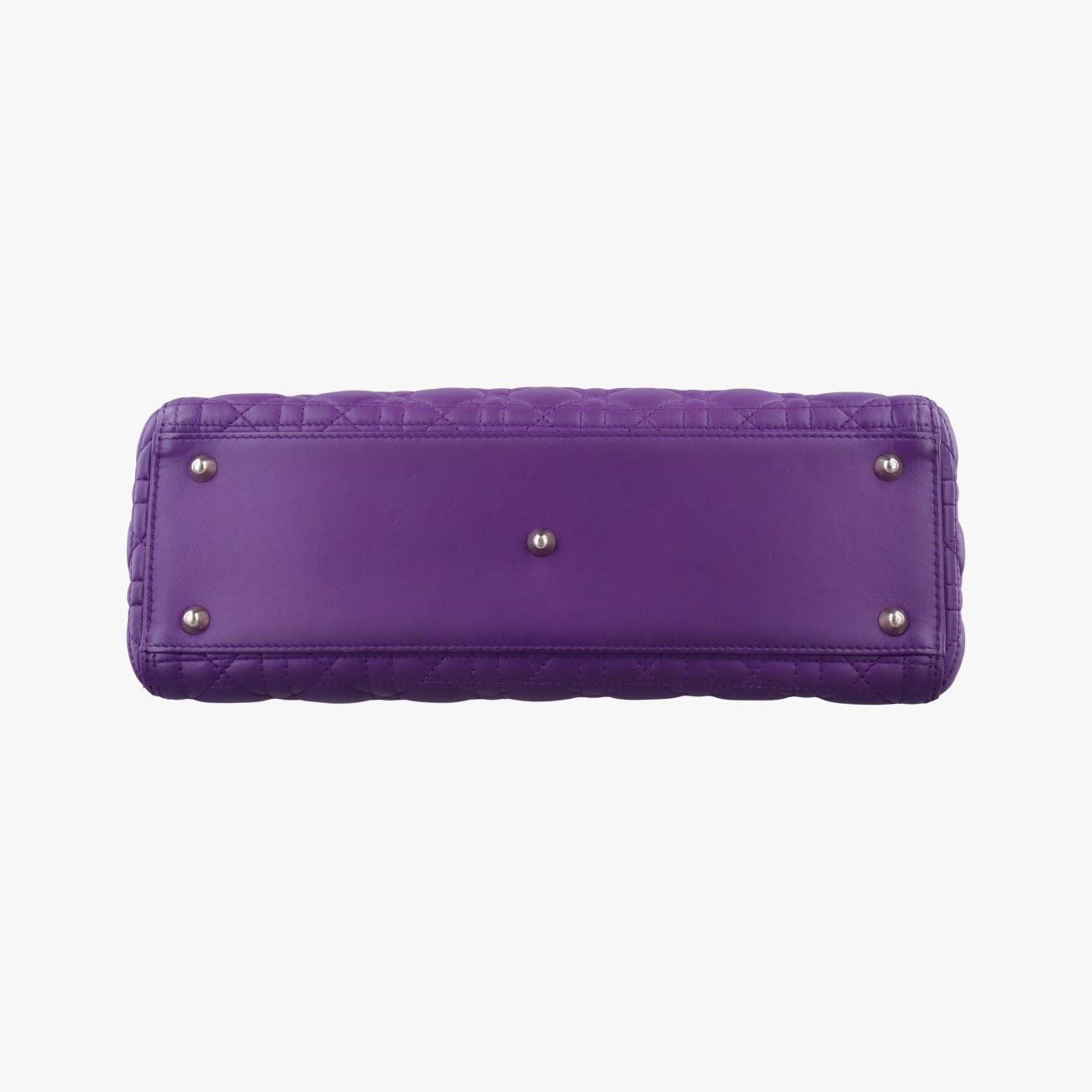 Dior Lady Purple Lambskin Handbag — view 3