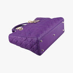 Dior Lady Purple Lambskin Handbag — view 5