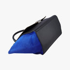 Celine Trapeze Black Brown Blue Calf Hair Shoulder — view 5