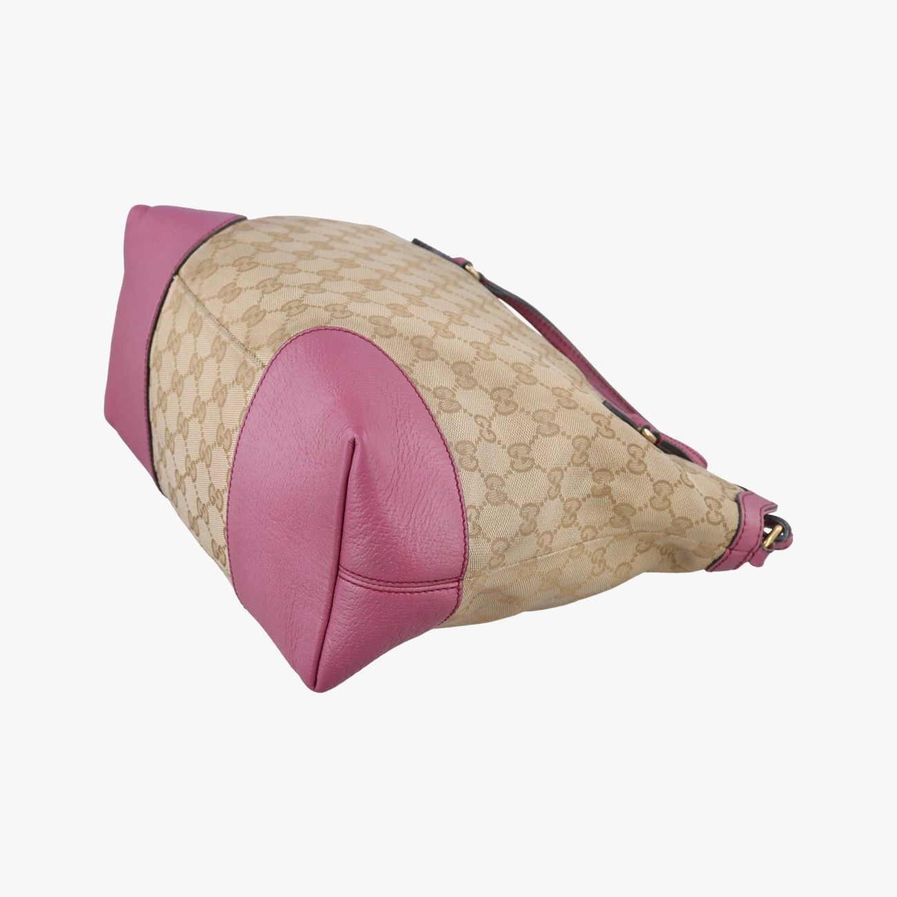 Gucci Guccissima Bree Beige Pink GG Canvas Leather Shoulder — view 6