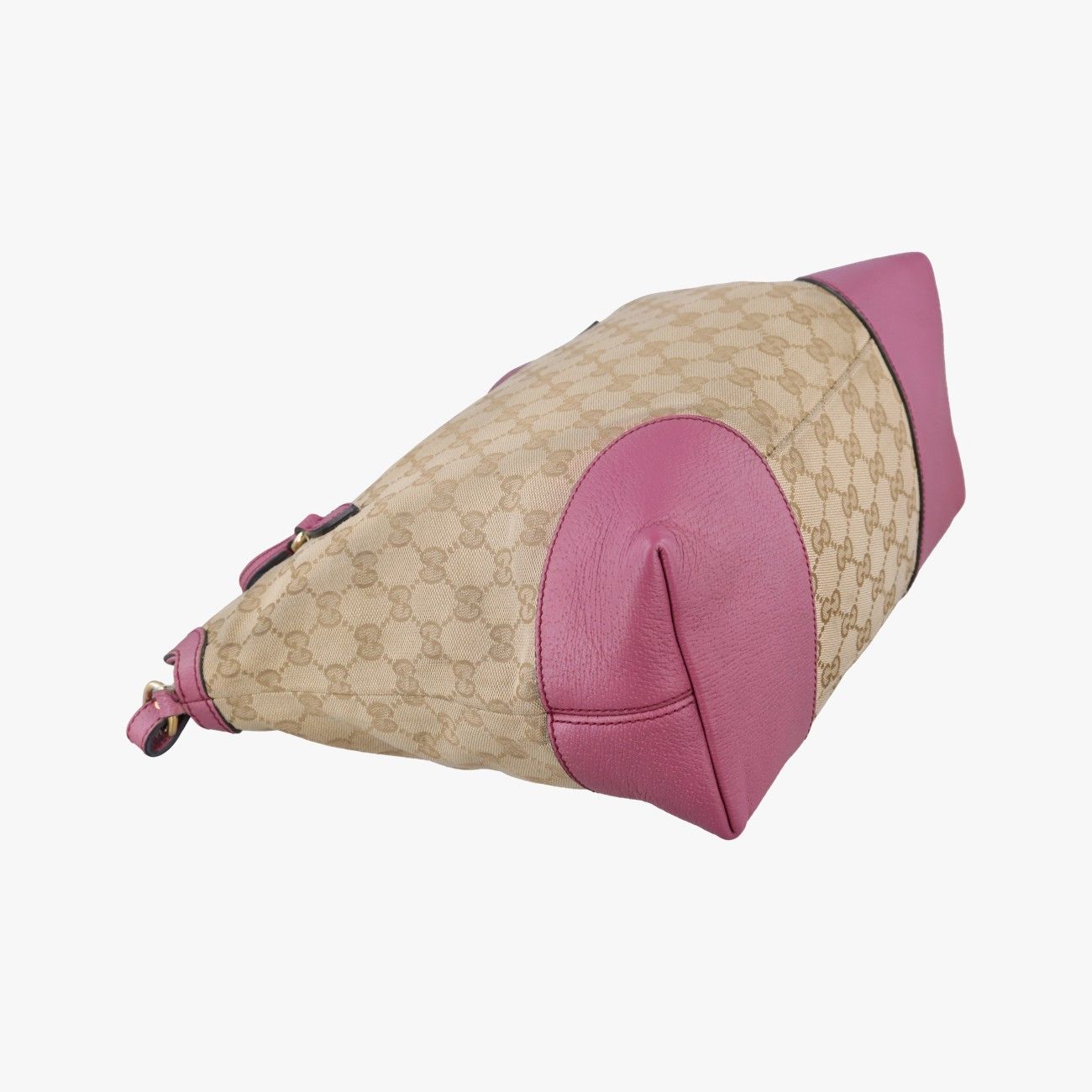 Gucci Guccissima Bree Beige Pink GG Canvas Leather Shoulder — view 7