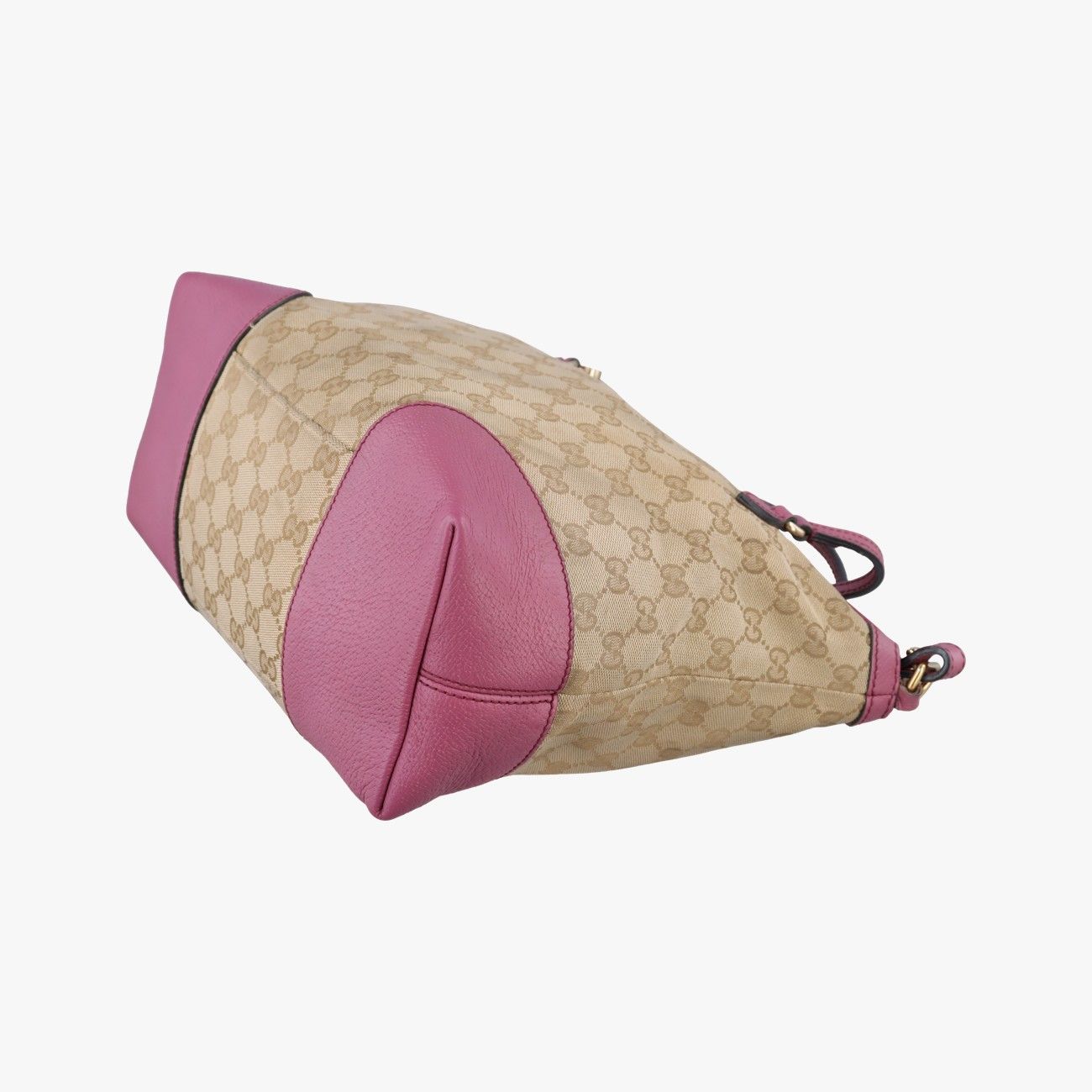 Gucci Guccissima Bree Beige Pink GG Canvas Leather Shoulder — view 4
