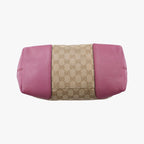 Gucci Guccissima Bree Beige Pink GG Canvas Leather Shoulder — view 3