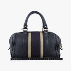 Gucci Sherry Line Navy Leather Handbag — view 2