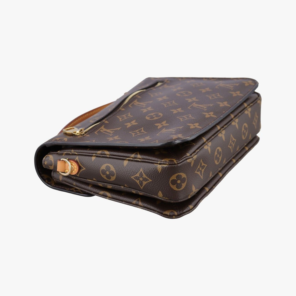 Louis Vuitton Pochette Metis MM Monogram Brown Canvas Handbag — view 7