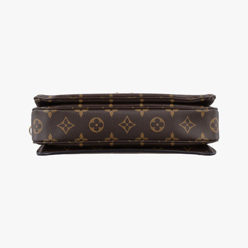 Louis Vuitton Pochette Metis MM Monogram Brown Canvas Handbag — view 3