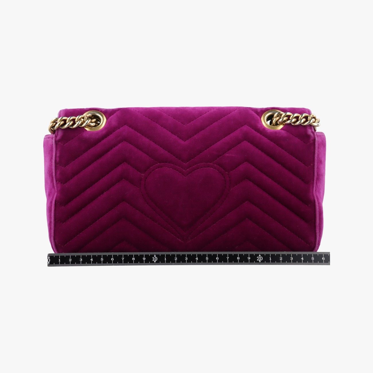 Gucci GG Marmont Purple Velour Shoulder — view 2