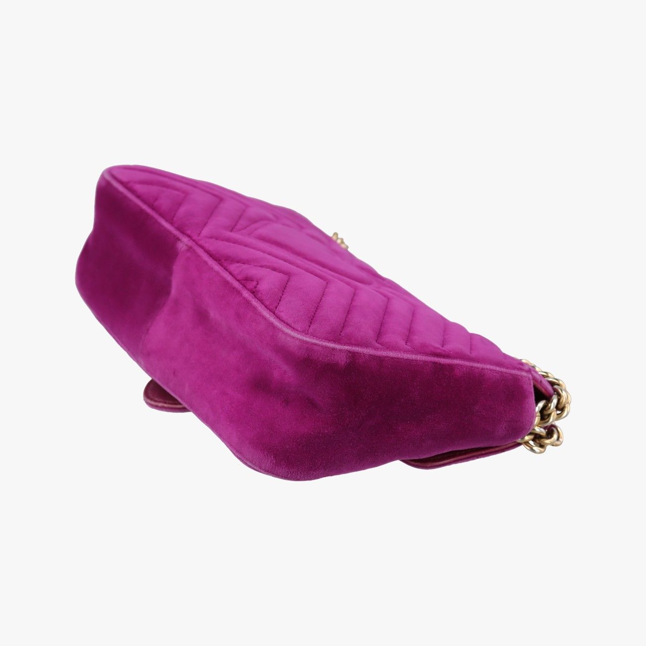 Gucci GG Marmont Purple Velour Shoulder — view 6