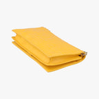 Fendi Embossed Logo Yellow Lambskin Shoulder — view 6