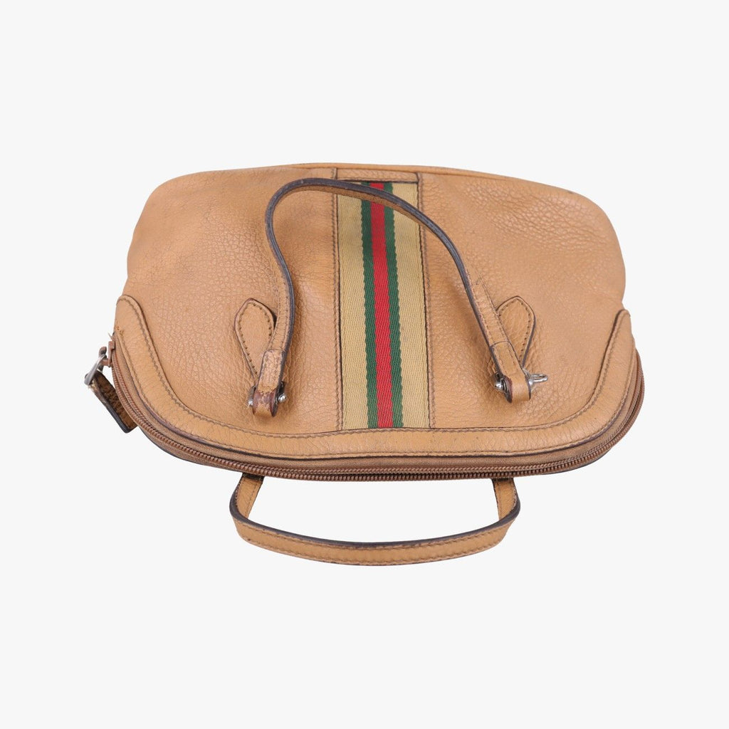 Gucci Micro Guccissima Beige Leather Handbag — view 8