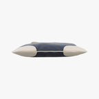 Prada Canapa Logo Jacquard Navy White Canvas Leather Shoulder — view 3