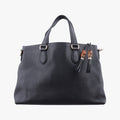 Gucci Bamboo Tassel Tote Black Leather