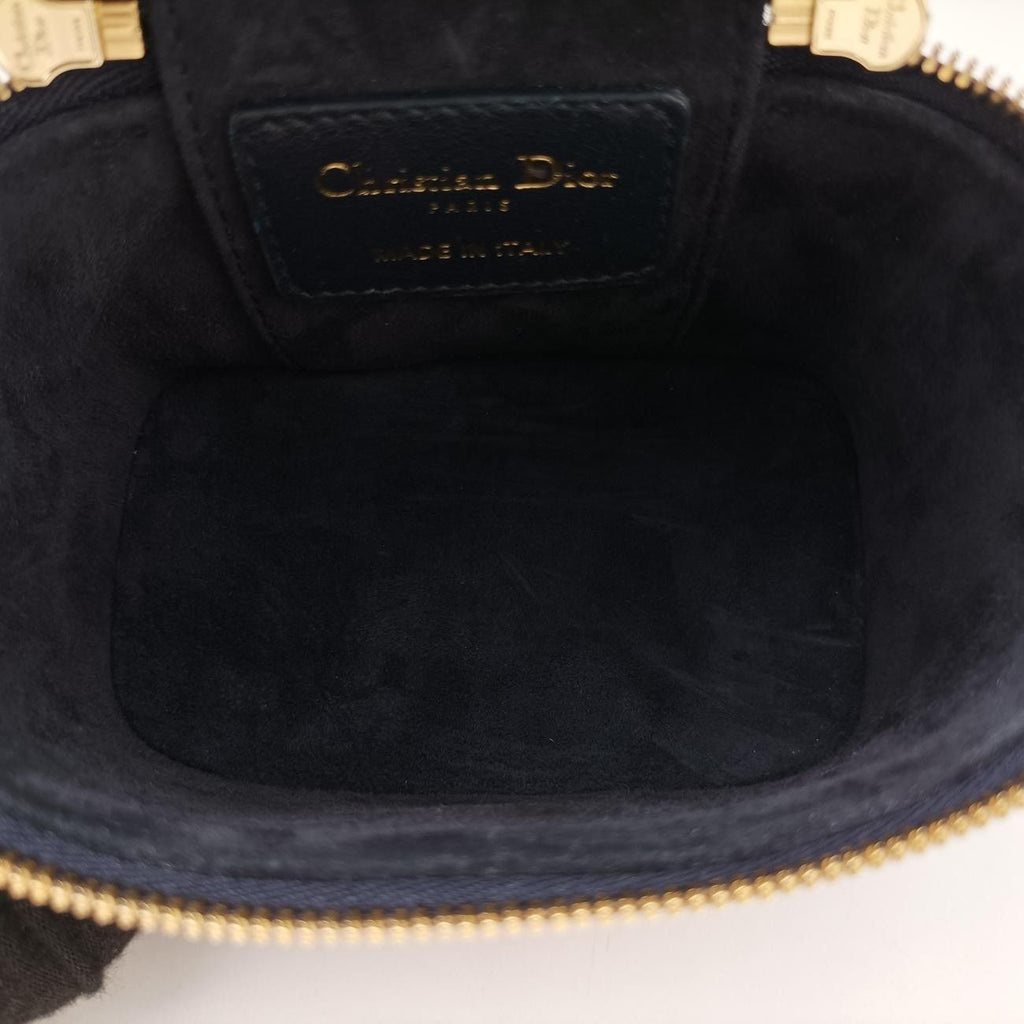 Dior Micro Lady Vanity Case Black Red Leather Handbag — view 9