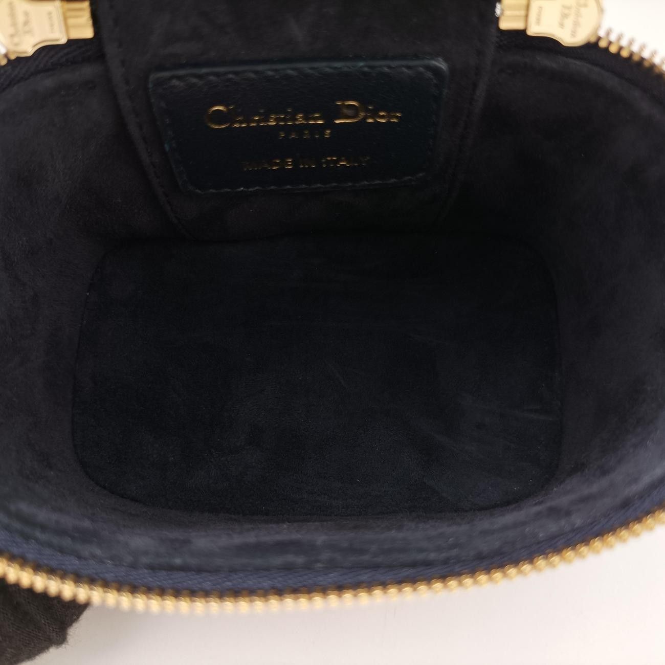 Dior Micro Lady Vanity Case Black Red Leather Handbag — view 9