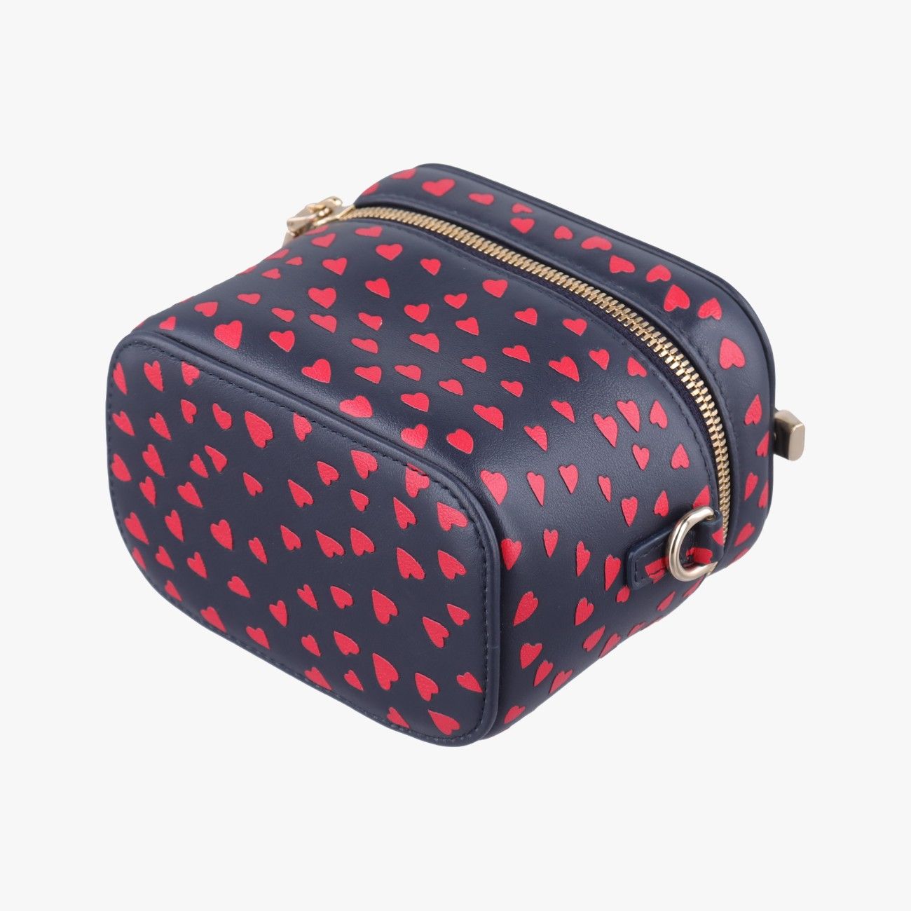 Dior Micro Lady Vanity Case Black Red Leather Handbag — view 4