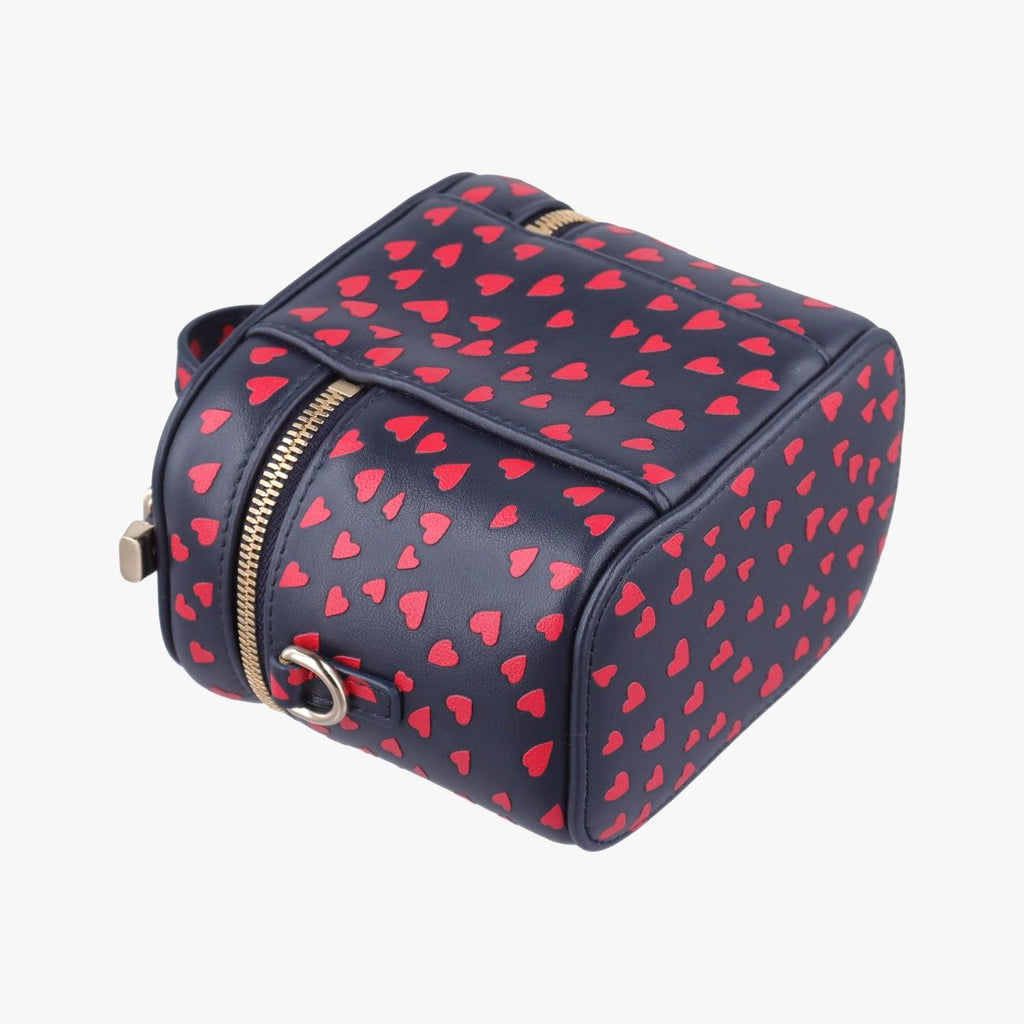 Dior Micro Lady Vanity Case Black Red Leather Handbag — view 7
