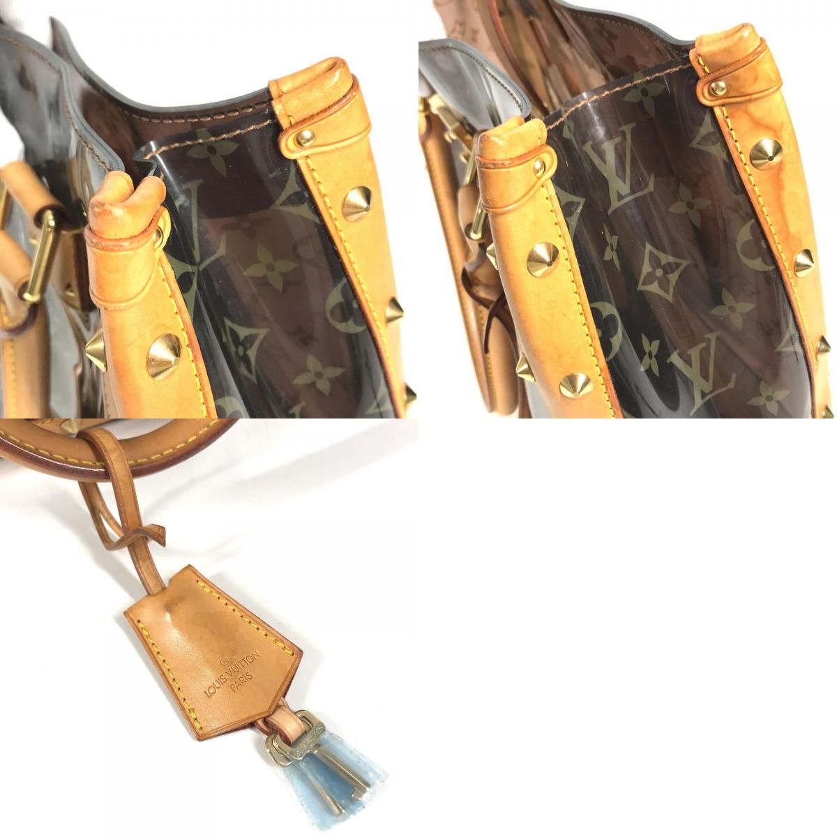 Louis Vuitton Shoulder Bag Neo Cabas Amble MM Monogram Vinyl Leather Brown — view 9