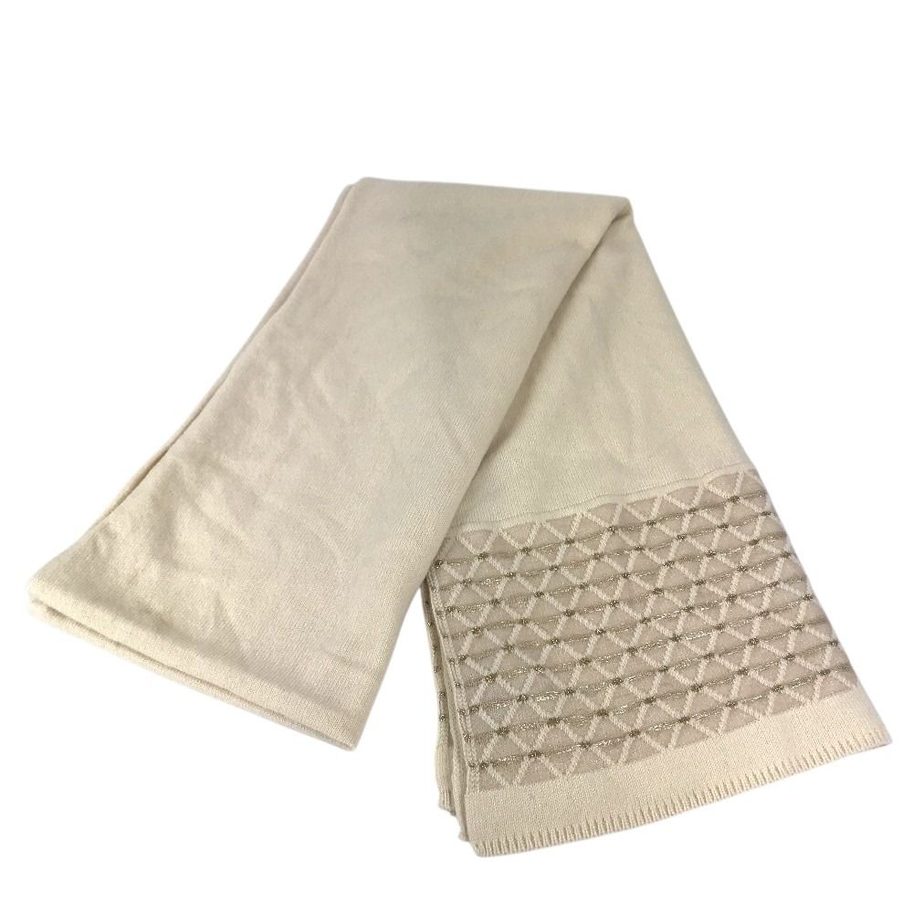 Chanel Scarf CC Logo Cashmere Beige — view 2