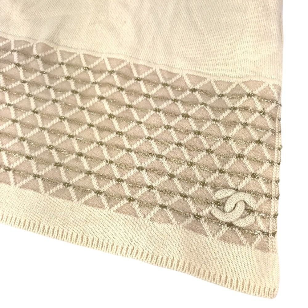 Chanel Scarf CC Logo Cashmere Beige — view 4