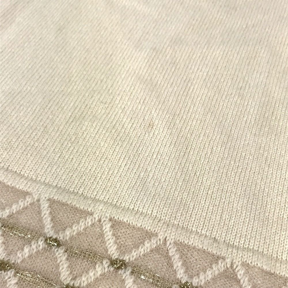 Chanel Scarf CC Logo Cashmere Beige — view 6