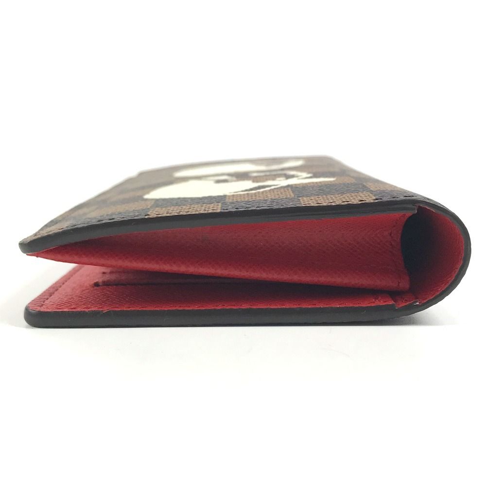 Louis Vuitton Wallet Portefeuille Brazza Damier Canvas Ebene Brown — view 4