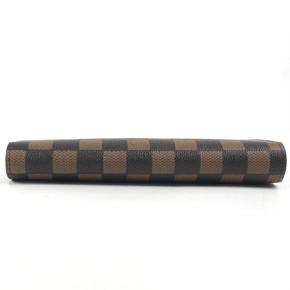 Louis Vuitton Wallet Portefeuille Brazza Damier Canvas Ebene Brown — view 5