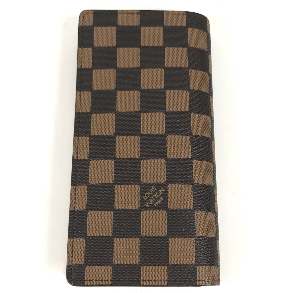 Louis Vuitton Wallet Portefeuille Brazza Damier Canvas Ebene Brown — view 2