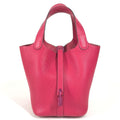 Hermes Handbag Picotin Lock PM 18 PM Taurillon Clemence Rose Mexico Pink