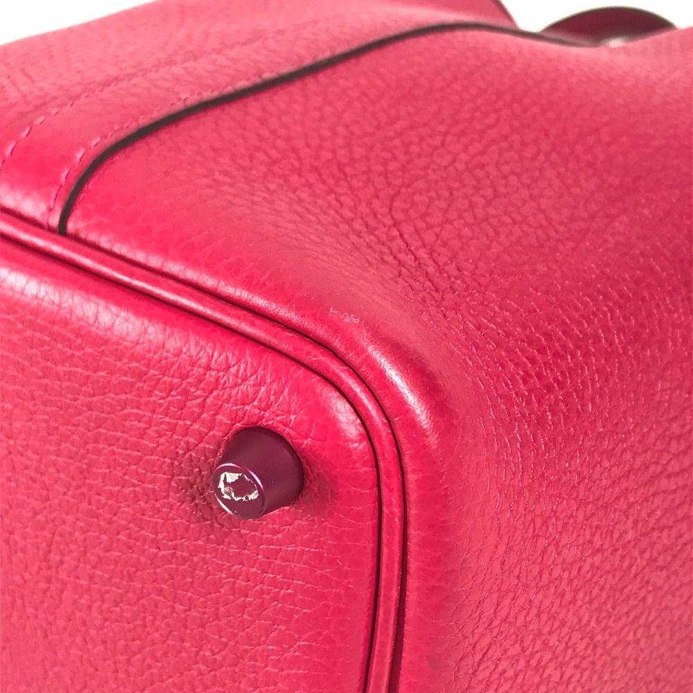 Hermes Handbag Picotin Lock PM 18 PM Taurillon Clemence Rose Mexico Pink — view 6