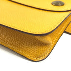 Hermes Belt Bag Pochette Green Courchevel Yellow — view 6