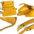 Hermes Belt Bag Pochette Green Courchevel Yellow — view 8