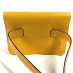 Hermes Belt Bag Pochette Green Courchevel Yellow — view 2