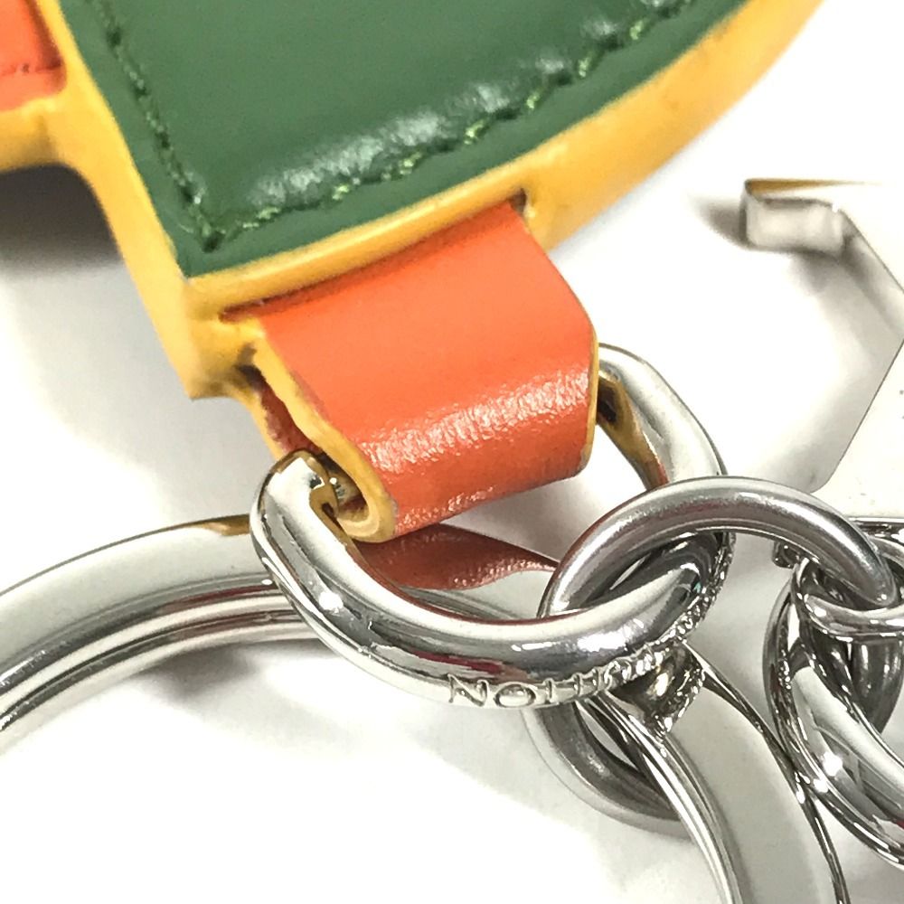 Louis Vuitton Key Holder Bag Charm LV Chameleon Leather Orange — view 4