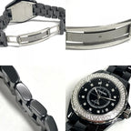 Chanel Watch Diamond Bezel Unknown Ceramic Black — view 9