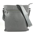 Louis Vuitton Shoulder Bag Sasha Taiga Leather Glacier Gray