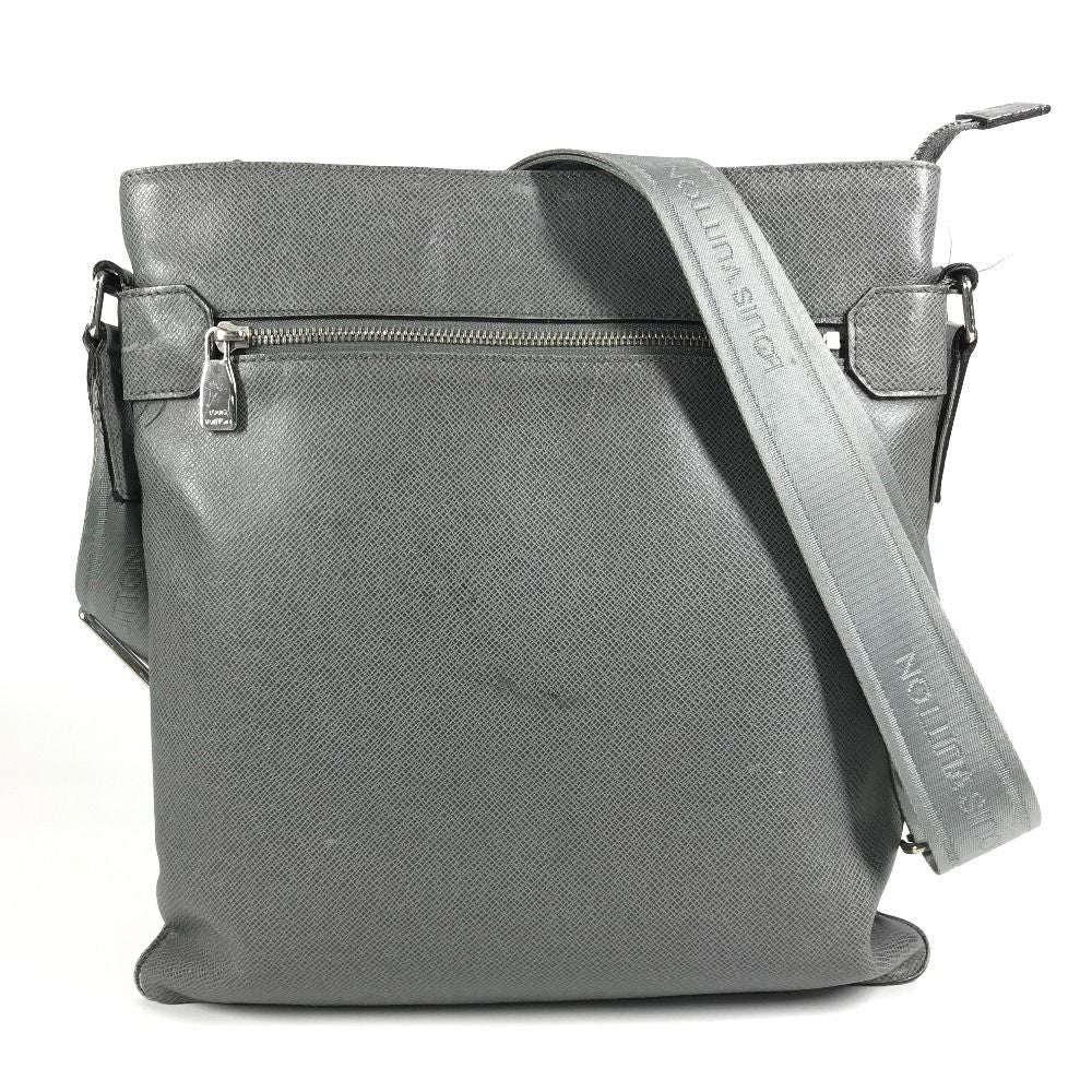 Louis Vuitton Shoulder Bag Sasha Taiga Leather Glacier Gray