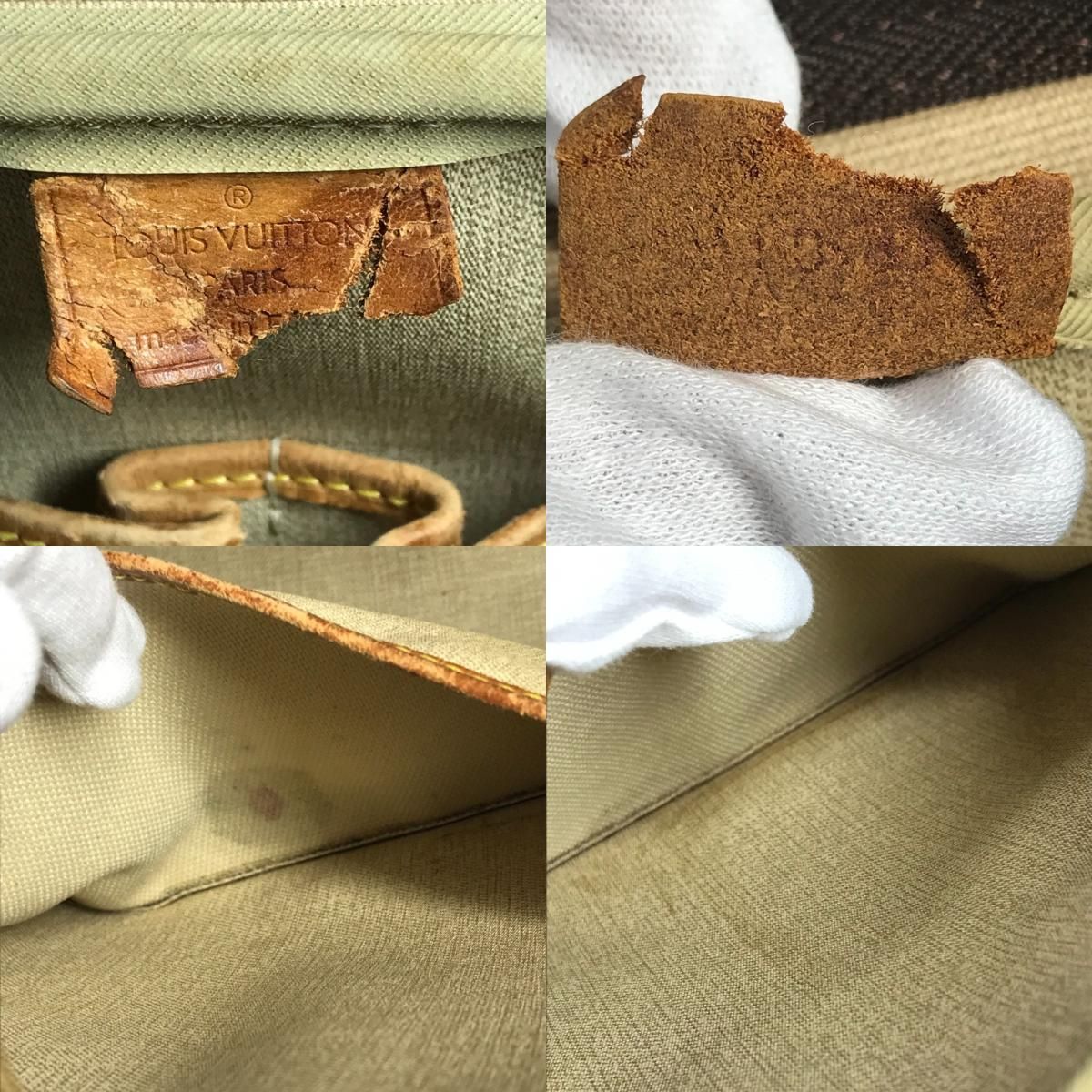 Louis Vuitton Handbag Deauville Monogram Canvas Brown — view 9