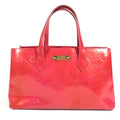 Louis Vuitton Handbag Wilshire Blue Bird Monogram Vernis Canvas Rose Pop Pink