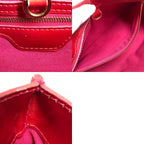 Louis Vuitton Handbag Wilshire Blue Bird Monogram Vernis Canvas Rose Pop Pink — view 9