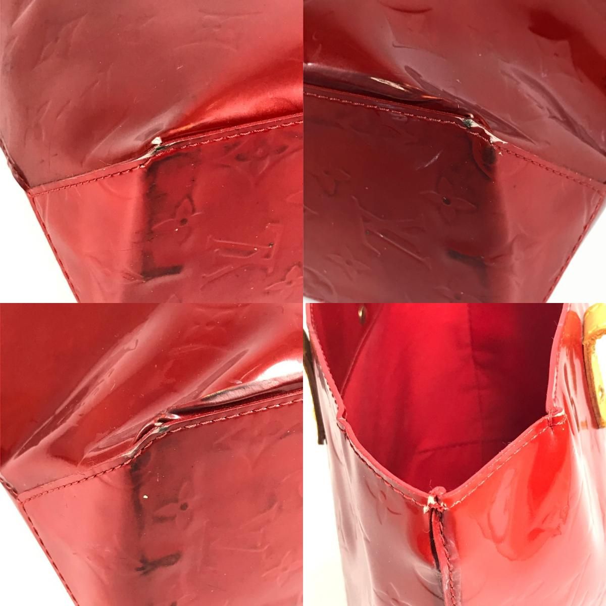 Louis Vuitton Handbag Reed PM Monogram Vernis Rouge — view 7