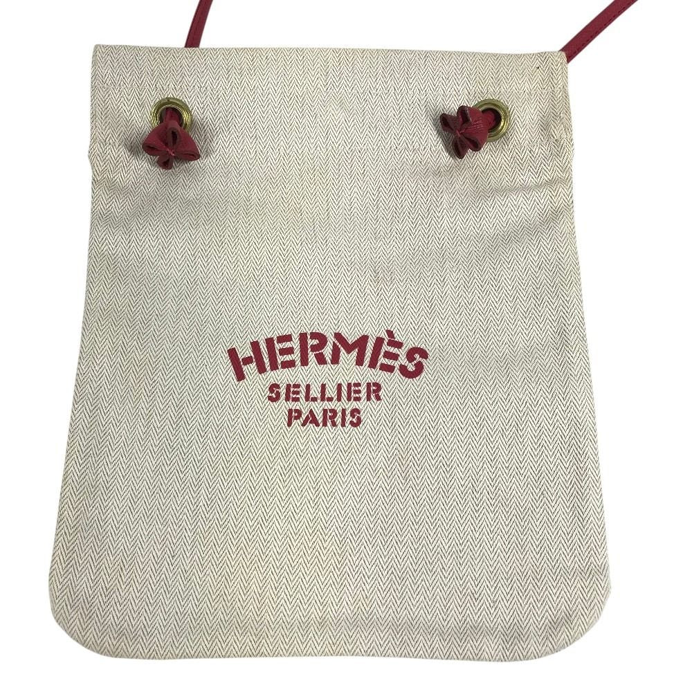 Hermes Shoulder Bag Logo Ali Nu PM Cotton — view 3